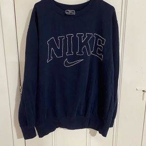 Hand Embroidered Nike Theme Crewneck